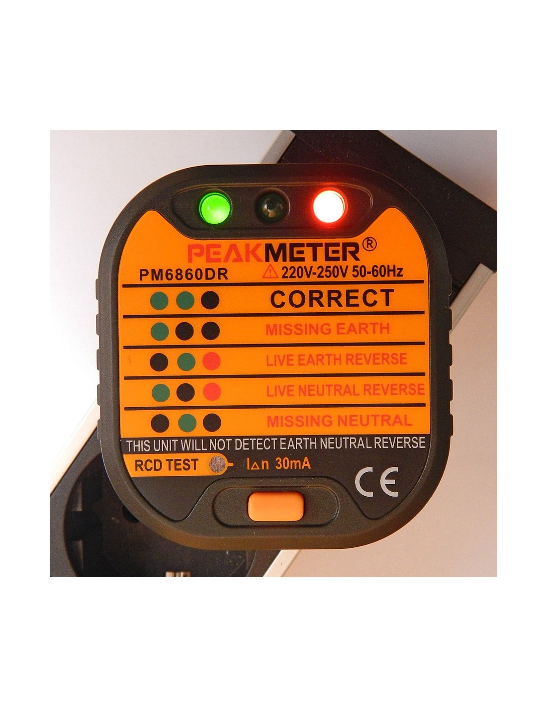 Justgreenbox - Testeur de prise électrique RCD Détecteur de polarité de  Circuit de test de fil de terre en direct neutre automatique -  T6112211973012 - Appareils de mesure - Rue du Commerce