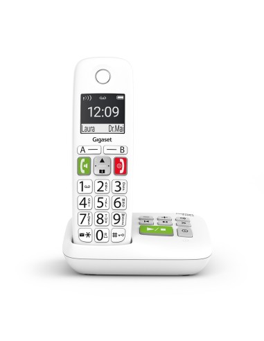 Téléphone sans fil Gigaset E290 avec réponseur Comfort Eco-DECT+ Blanc