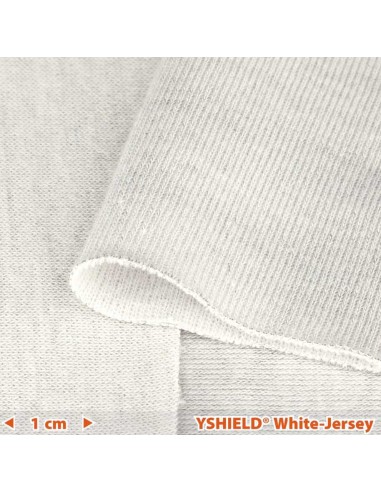 Tissu anti ondes White Jersey -40dB protection HF YSHIELD - 1