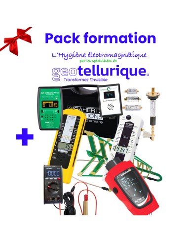 Pack de mesures professionnel des ondes "ProV4" geotellurique.fr, formation diagnostic et hygiène électromagnétique offerte Geot