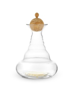 Carafe Alladin revitalisante avec fleur de vie Or et bouchon en bois d'olivier 1,3L Nature's Design - 5