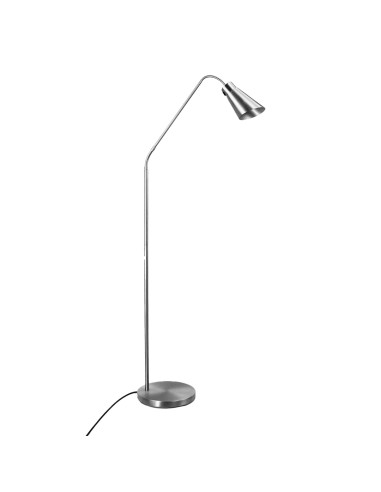 Lampadaire blindé en acier et aluminium brossé - Biologa Danell - 1